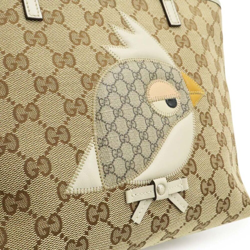 Gucci GG Canvas Children's Zoo Parrot Tote Bag - Picture 8 of 8